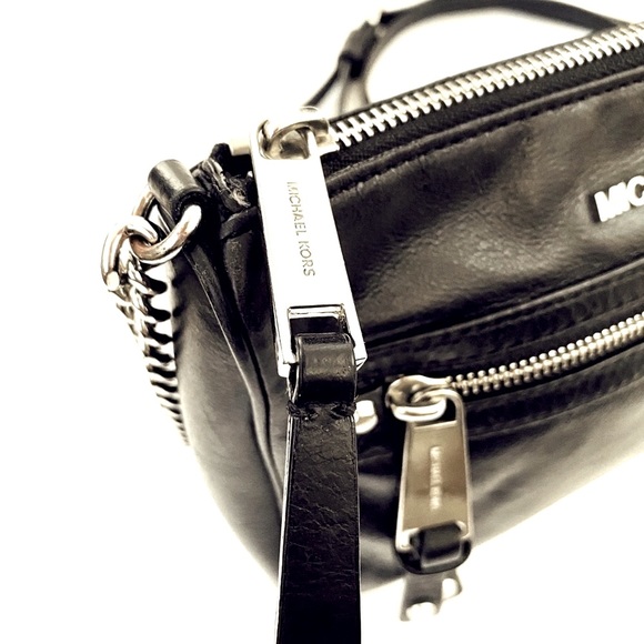 MICHAEL by Michael Kors black leather cros… - Picture 3 of 7